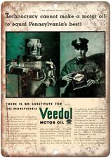 Veedol Motor Oil Vintage Ad Reproduction Metal Sign A779 picture