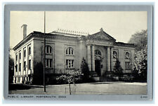 c1920s Clear View of Public Library Portsmouth Ohio OH Unposted Vintage Postcard picture