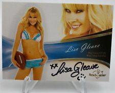 2013 LISA GLEAVE AUTO Signed BENCHWARMER Card The PRICE IS RIGHT BARKER'S BEAUTY picture