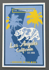 Los Angeles, California - State Outline - Lantern Press Postcard picture