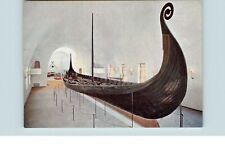 Postcard Chrome Olso Norway The Viking Ships Museum The Oseberg ship 850 picture