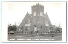 c1950's First Congregational Church Franklin Nebraska NE RPPC Photo Postcard picture