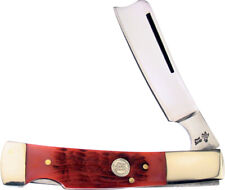 Frost Cutlery Razor Lockback Red Bone Folding Stainless Pocket Knife 17150RJB picture