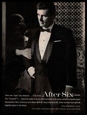 1961 After Six By Rudofker Men's Formalwear Tuxedo Suit Vest Vintage Print Ad picture
