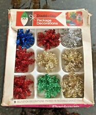Vintage DOUBL GLO Sparkling Package Decorations - 12 in Box picture