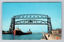 Duluth MN-Minnesota, The Baker Ship Leaving Twin Ports, Vintage c1962 Postcard picture