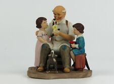 Authentic 1981 Norman Rockwell The Toy Maker Ceramic Figurine Vintage Mint picture