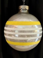 Early Vintage Mercury Glass Silvered AND Striped Shiny Brite Made In US of A picture