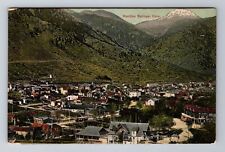 Manitou Springs CO-Colorado, Aerial Of Town Area, Antique, Vintage Postcard picture