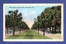 Main Street showing Palms, Jacksonville, Florida Postcard picture