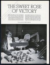 1972 Bobby Fischer 3 photo Reykjavik 1st victory vintage print article picture
