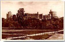 Windsor Castle From Home Park England Real Photo RPPC Postcard picture