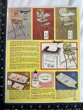 Rare vintage 1972 print Ad Baby High Chairs, Strolee, Cosco, Welsh￼￼ picture