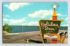 Postcard Alabama Eufaula AL Holiday Inn Hotel Sign 1960s Unposted Chrome picture