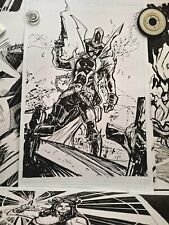 Gunslinger Spawn Comic Art 11x17 Art Original Signed by Artist Michael Fulcher picture