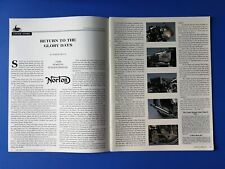 1948 Norton International Model 30 Motorcycle - Original 6 Page Article & Poster picture