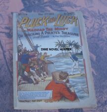 PLUCK & LUCK #779 1913 FRANK TOUSEY PIRATE TREASURE COVER DIME NOVEL STORY PAPER picture