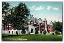 1908 Mt. Carmel Academy Building Wichita Freeport Kansas KS Antique Postcard picture