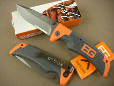 BG Rescue Knife Outdoor Folding Camping Half Serrated Saber Fishing Hunting Clip picture