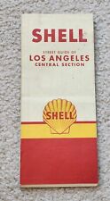 1956 Shell Gas Oil MAP Street Guide LOS ANGELES California H M Gousha 18 x 42 picture