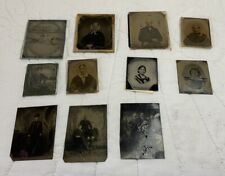 Lot Of 11 Antique Photographs, Ambrotypes & Tintypes, Men & Women, 1800’s picture