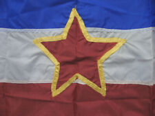 VINTAGE YUGOSLAVIA SFRJ SMALL FLAG (27.5 x 15)inches picture