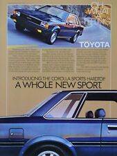 1981 Toyota Corolla Sports Hardtop Vintage Original Print Ad 8.5 x 11