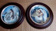 Vtg Edward Tadiello Angels of Grace Plates Serenity's Garden & Harmony's Embrace picture