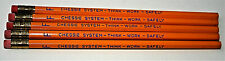 5 Vtg Chessie Systems Railroad Employee Promo Pencil 1980s Think Work Safety NOS picture