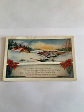 Antique 1925 Christmas postcard picture