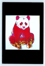 Painting Panda Andy Warhols Animals 1983 Expo Ad NY Postcard picture