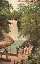 Postcard Minnehaha Falls Waterfalls Longfellow's Poem & Song of Hiawatha Minn. picture
