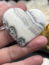 Natural Dendritic Calcite Banded Calcite set Heart & Palm L@@K  & Gift picture