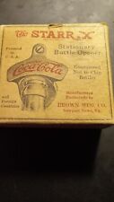 Vintage Starr X Coca Cola Bottle Opener With Original Brown Box. No Screws. picture