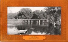 South Haven MI Michigan MC Bridge Black River c1910 Postcard UNP picture
