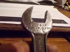 Vintage Bridgeport Hy-Bar Double Open End Wrench 16mm 19mm Made in USA  picture