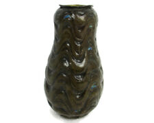 Art Piece Verlinden Lier Ornate Vase Jar  Bronze Enamel Art Deco Brutalist  picture