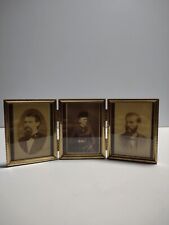 Antique/Vintage Photographs With 3 Way Frame In Gold picture