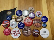 Vintage/modern Advertising Pinback Buttons, Sears, GE, McDonalds, Lot Of 20 picture