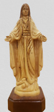 The Handcrafted Olive Wood Statue of the Virgin Mary Triumphing over Evil picture