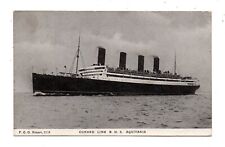 SS AQUITANIA AT SEA, CUNARD SHIP LINE ~ used England 1920 picture