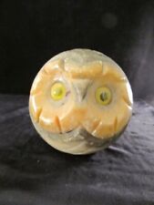 Owls - Solid As A Rock Owl Made From A Hard Stone Ball - Vintage picture