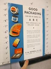 magazine ad 1941 HOWELL Elmira NY product package label box store display jar picture