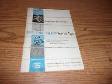 1960 Ford Falcon Service Tip Booklet Washington Illinois Shell Gas ADV picture