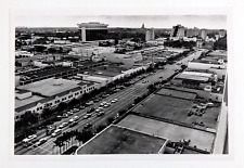 1989 Coral Gables Florida Miracle Mile Aerial View Shopping Vintage Press Photo picture