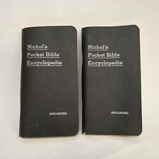 Vintage 1949 Two Nichol's Pocket Bible Encyclopedia by C.R. Nichol & Wife Read picture
