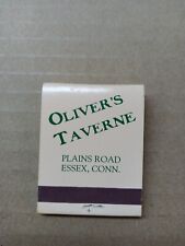 Vintage MatchBook Oliver's Taverne,Plains road,Essex,Conn. VTG C. 1967 Unstruck picture