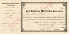 Rockvale Mercantile Co. - Stock Certificate - Branch Line of the Atchison Topeka picture