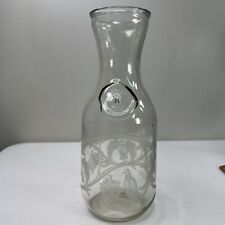 Vintage 1988 Paul Masson Wine Carafe Decanter Norman Kosarin Etched Glass picture