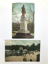 New York City Lot of 2 Architectural Features of NYC Parks Postcards 1908 & 1913 picture